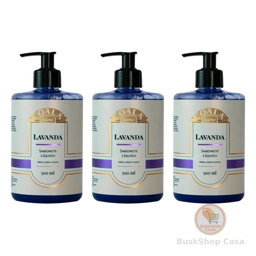 Kit 3 Unidades Sabonete Líquido Lavanda 500 ml