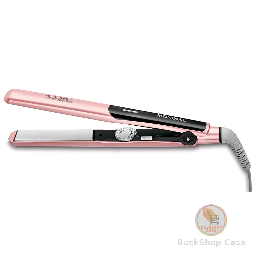 Prancha Chapinha Alisadora cabo giratório Golden Rose P-20 Mondial