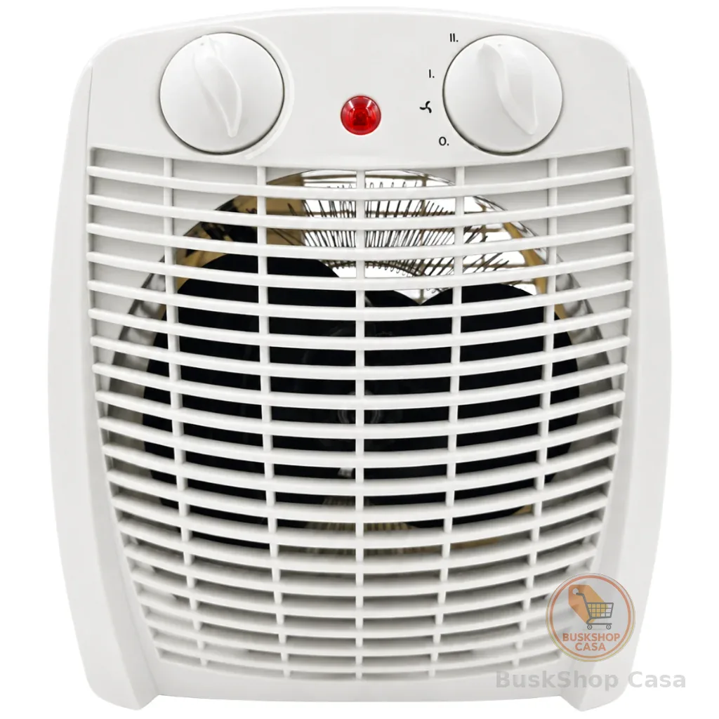 ￼Aquecedor Elétrico Portátil 2 em 1 Aquece e Ventila AQ-100 Kian Branco 1500w 127v