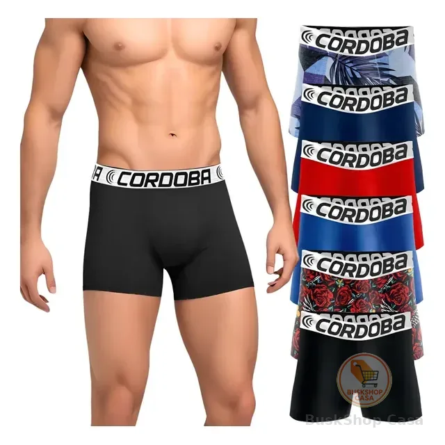 Kit 6 Cuecas Masculinas Boxer Variadas Alta Qualidade Aaa