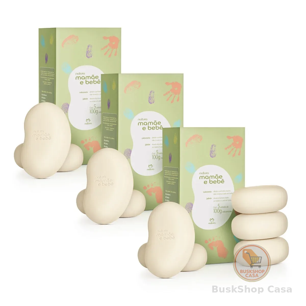 Kit Sabonete em Barra Mamãe e Bebê Clássico