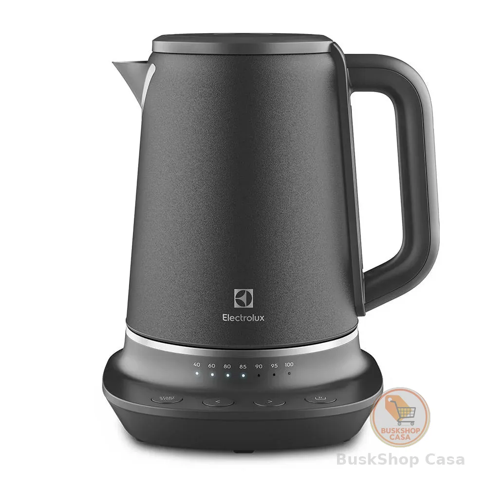 Chaleira Elétrica Electrolux 1,7L Inox Preta Expert com Tecnologia PerfectSense (EKP70)