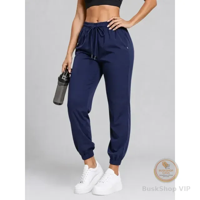 Calça Jogger Tactel Soltinha Slim Academia Esportiva