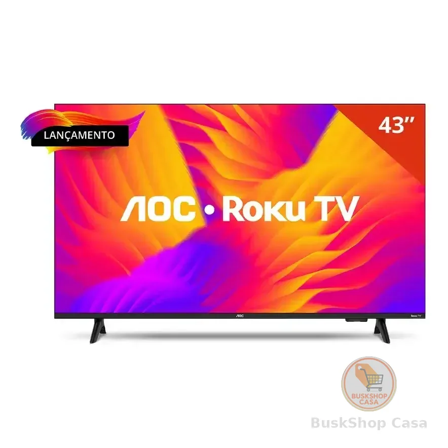 Smart Tv 43 Aoc Led Roku Full Hd Wi-fi 60hz Hdmi Usb 43s5155/78g
