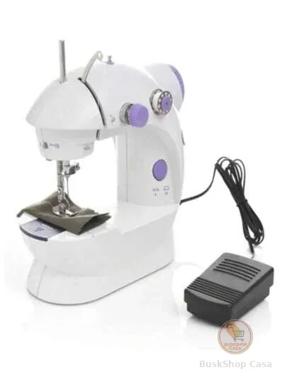 Mini Maquina Costura Portátil Elétrica + Pedal Bivolt