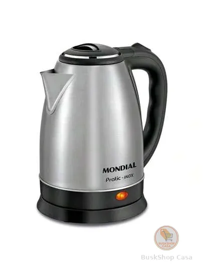 Chaleira Eletrica Mondial CE-06 2 Litros 1200w Pratic Inox