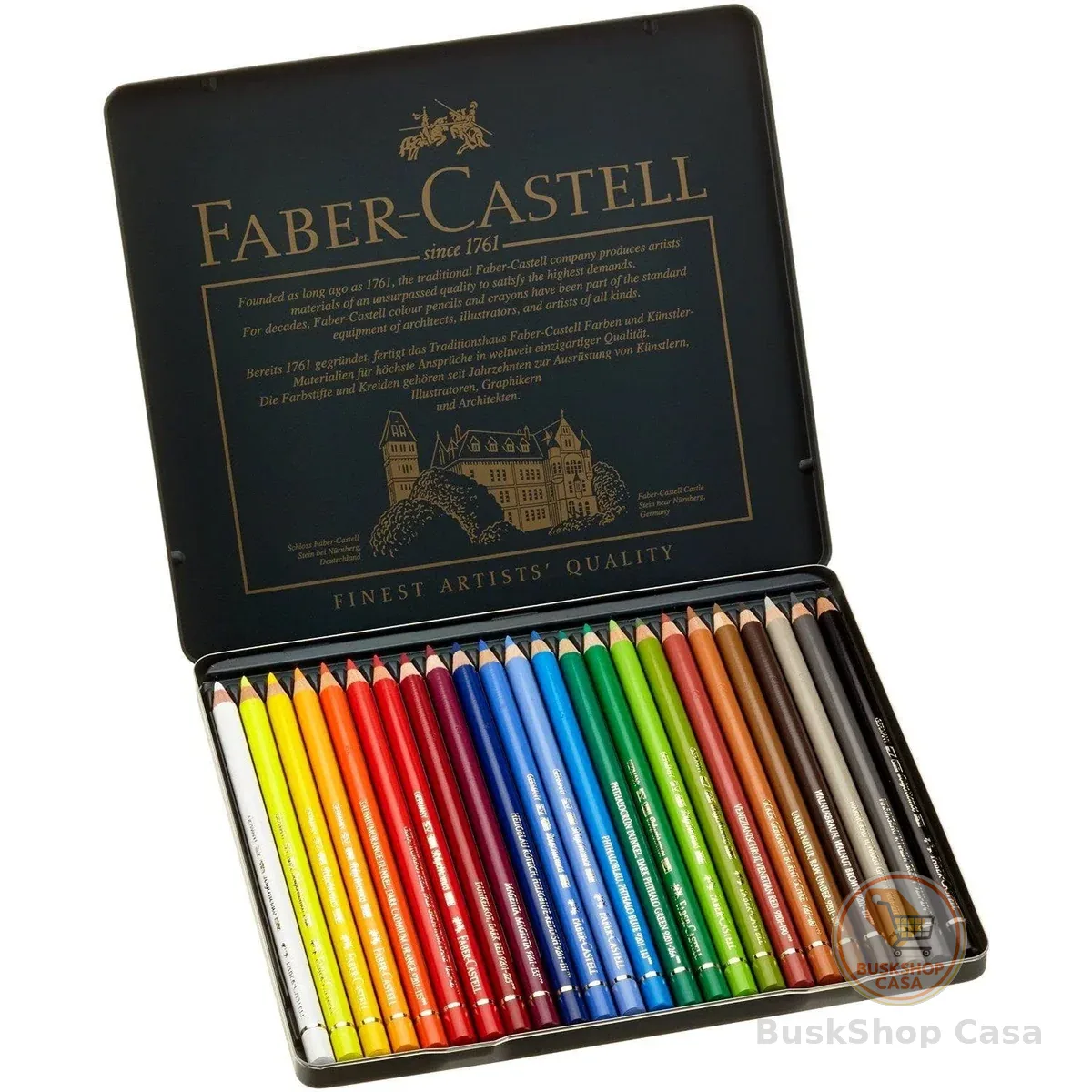 A&G Est L. Polychromos, Faber-Castell, 110024, Multicor, 24 cores