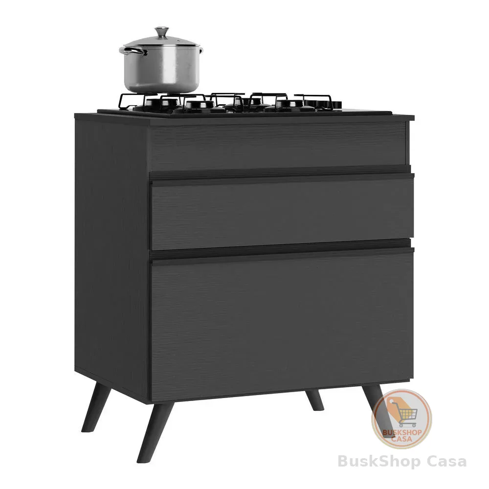 Balcão Cozinha para Cooktop 70cm 1 Porta 1 Gaveta Veneza Multimóveis V3706