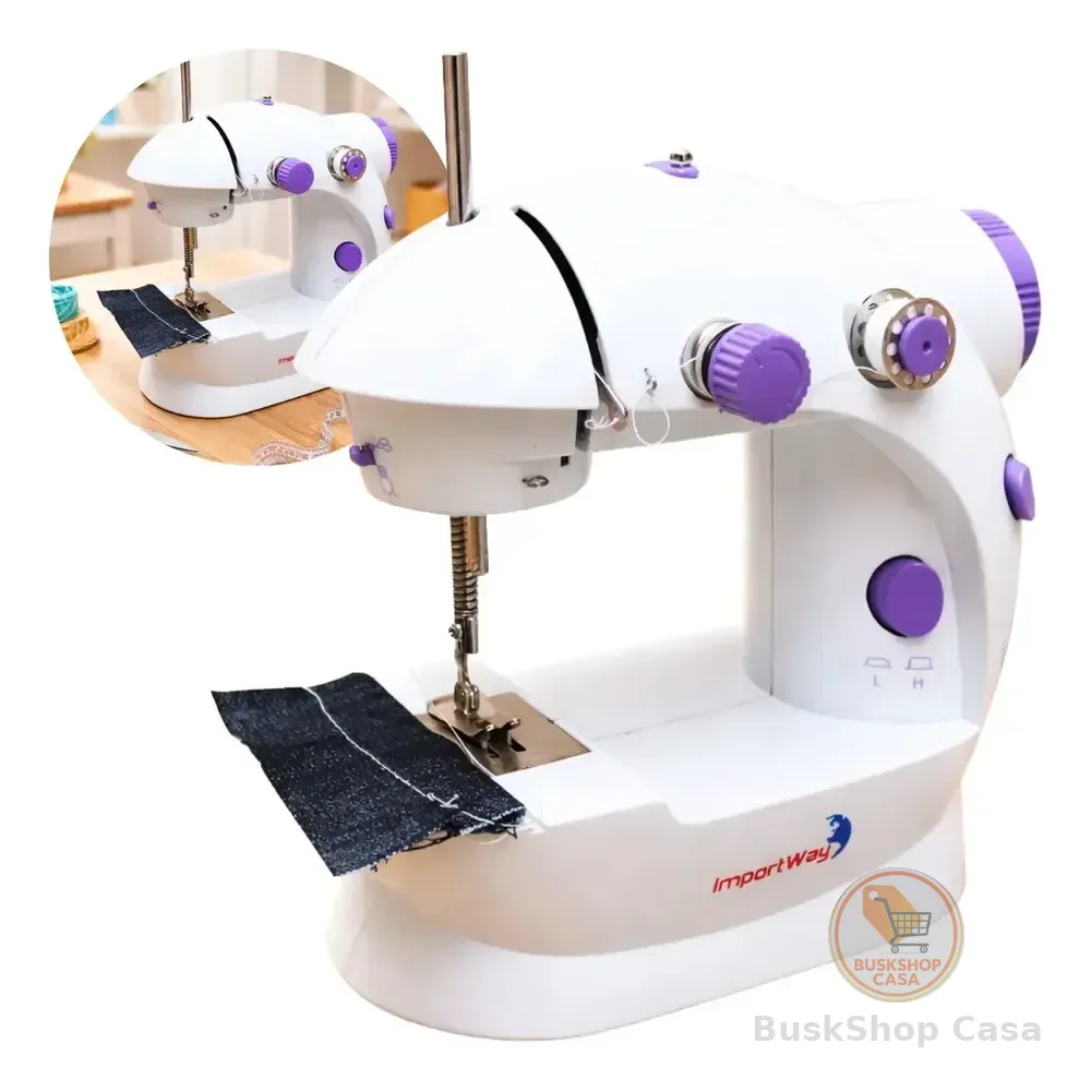 Mini Máquina Costura Portátil Iwmc-507 Importway Branco 127/220v