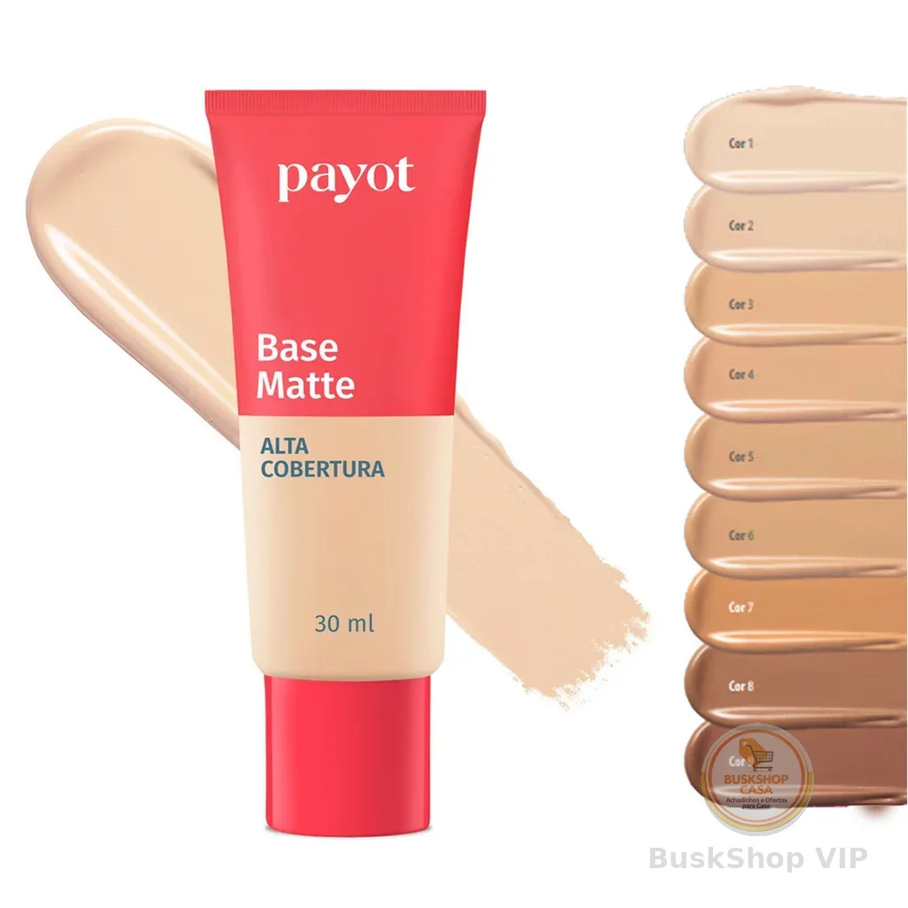Base Matte Payot Alta Cobertura 30ml Cherrie Nova Boca Rosa