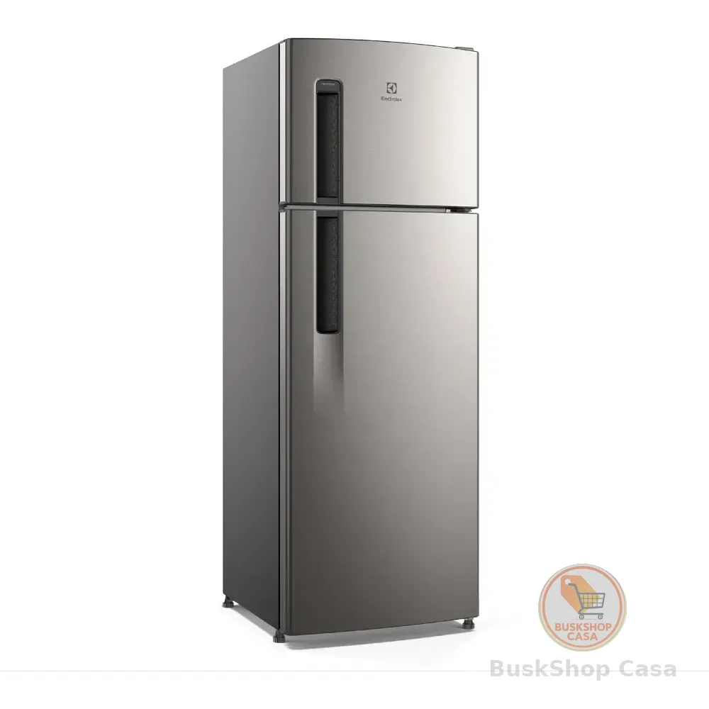 Geladeira Electrolux Frost Free 320l Duplex Inox Look Tf38s Cinza 220v