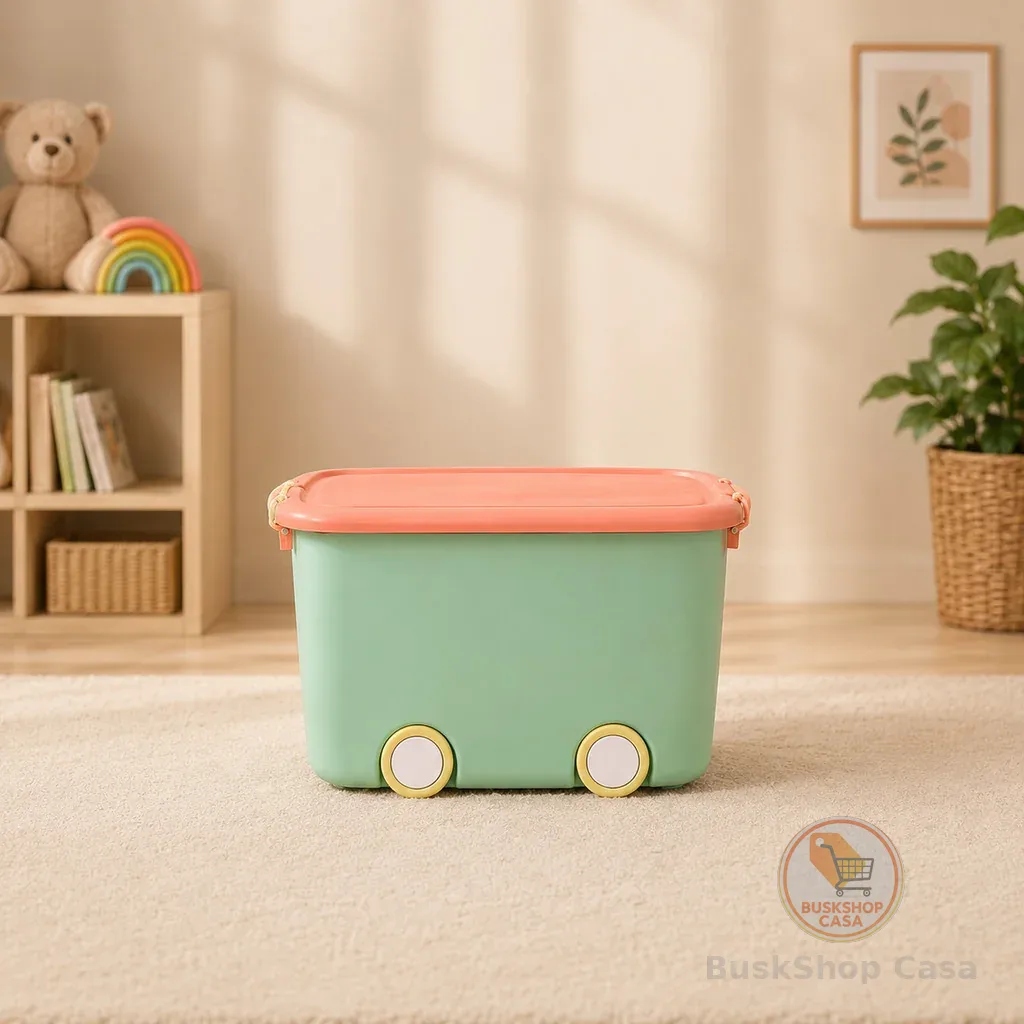 CAIXA ORGANIZADORA INFANTIL BRINQUEDOS QUARTO DECORATIVO - 50L