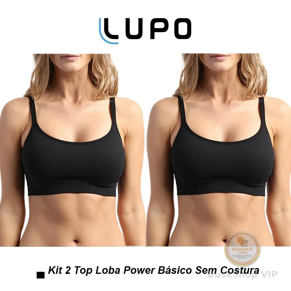 Kit 2 Sutiã Top Lupo Loba Power Básico Sem Costura 41018-001
