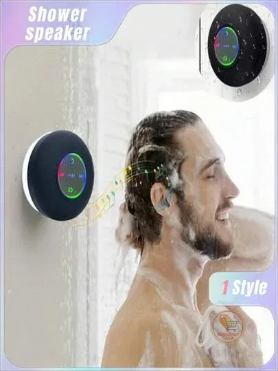Alto-falante para Chuveiro, Alto-falante Sem Fio MINI PHONE, Presente Eletrônico Alto-falante Portátil Pequeno com Ventosa e Microfone para Banheiro, Alto-falante Sem Fio, Dispositivo de Escuta, Alto-falantes para Chuveiro, Alto-falante, Karaokê, Alto-falantes, Mini Máquina de Karaokê, Alto-falante>