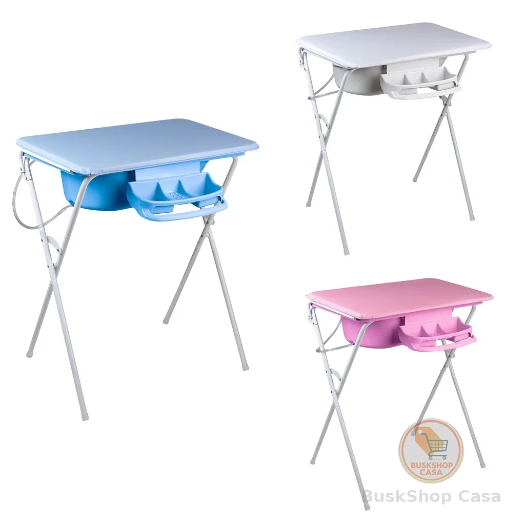 Banheira Luxo Com Suporte Dobrável, Trocador e Saboneteira, 25l, até 30kg - Baby Hércules