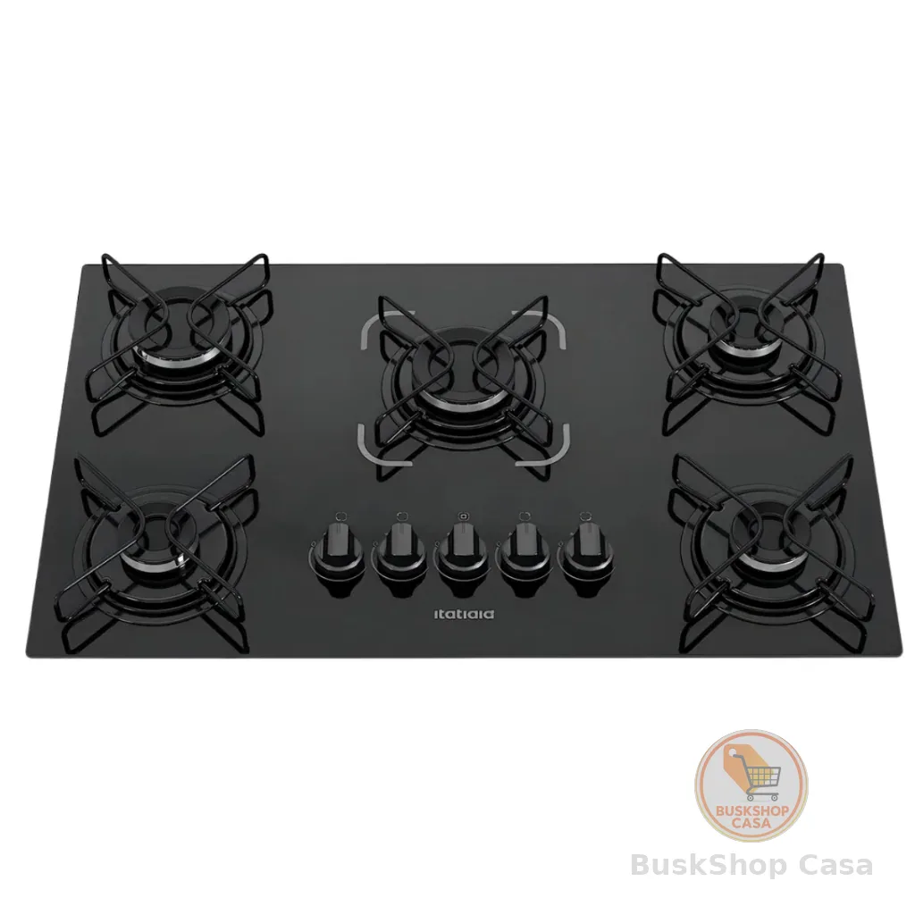 Cooktop Itatiaia Essencial Completo 5 Queimadores Preto 127/220V