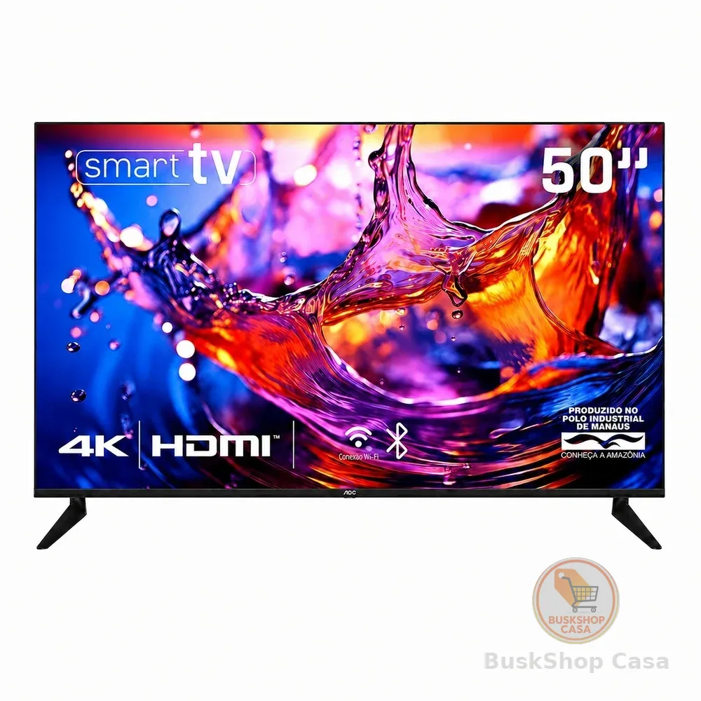 Smart TV HQ 50” 4K Bordas Ultrafinas Sistema Smart Design Slim - HQS50NKHM