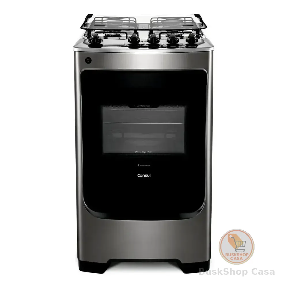 Fogão Consul Cf04nar 4 Bocas Acendimento Aut Inox 127/220v