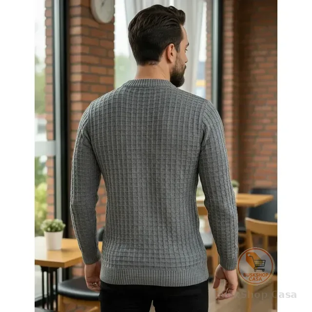 Blusa De Frio Suéter Masculino Lã Tricot
