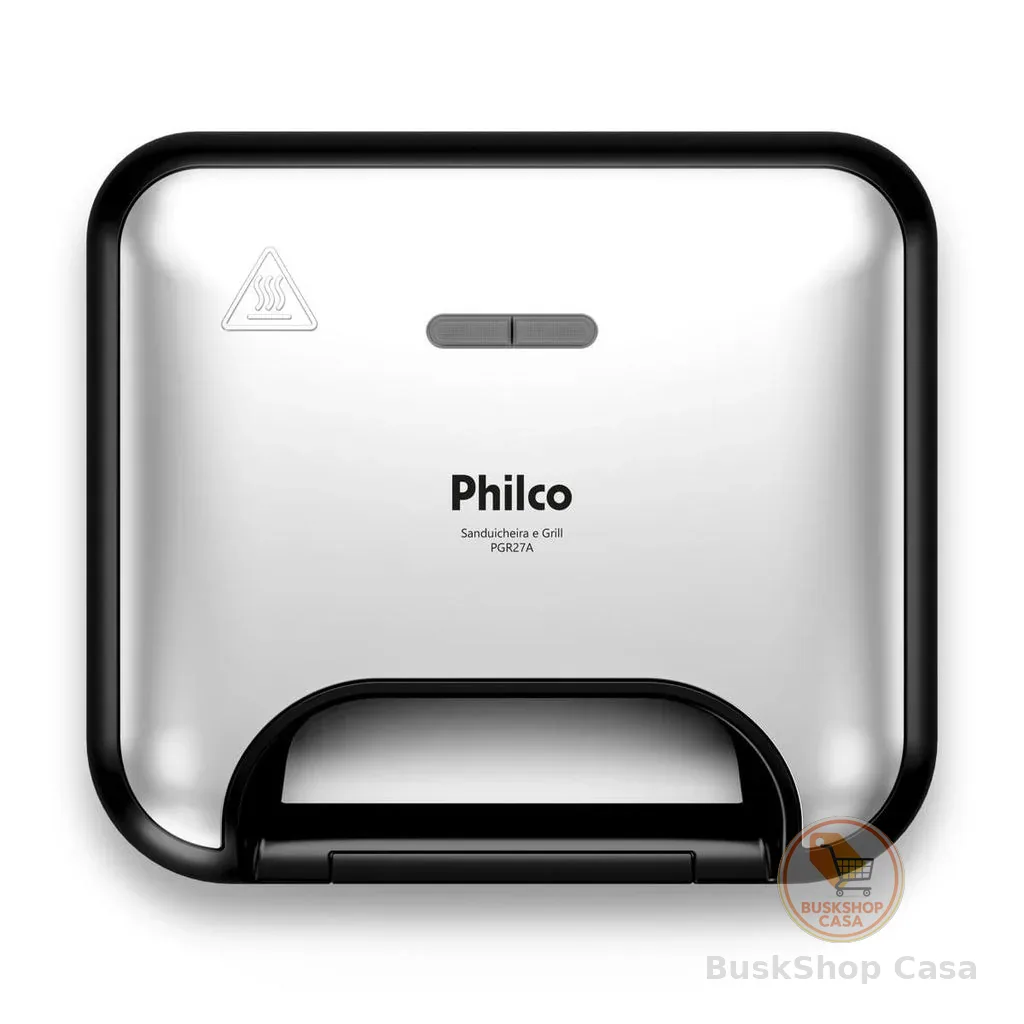 Sanduicheira e Grill Philco Inox 2 em 1 PGR27A 750W
