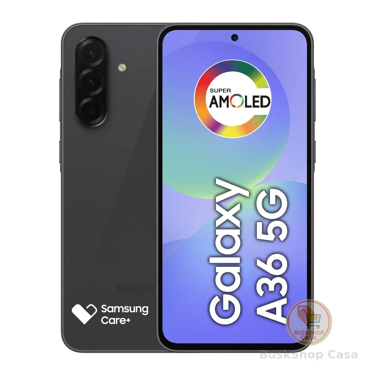 Celular Samsung Galaxy A36 5G 256GB, 8GB RAM, Recursos AI (Preto)