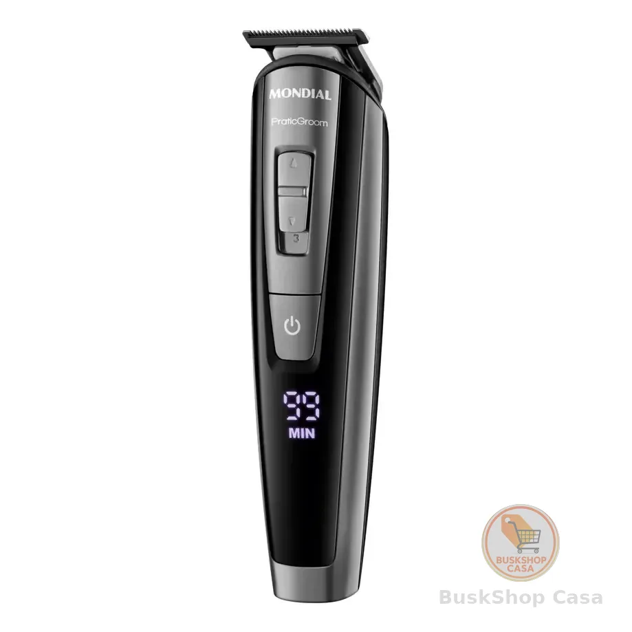 Aparador De Pelos Praticgroom, Mondial, 6w - Bg-09 Preto 127/220v