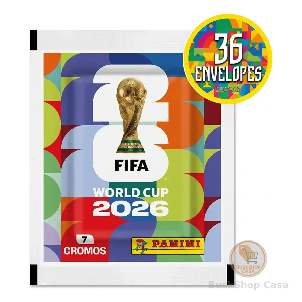 Kit 252 Figurinhas Do Álbum Copa Do Mundo 2026- 36 Envelopes