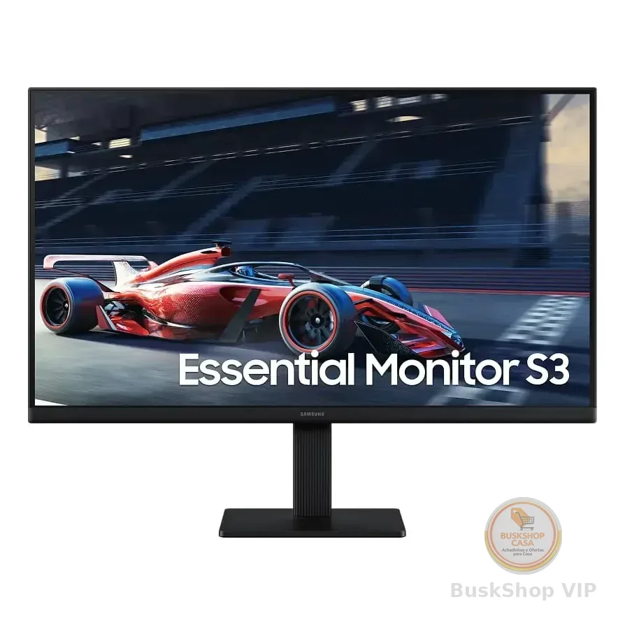Monitor Gamer Samsung 24  Fhd,100 Hz, Hdmi, Vga,preto, S3 127/220v