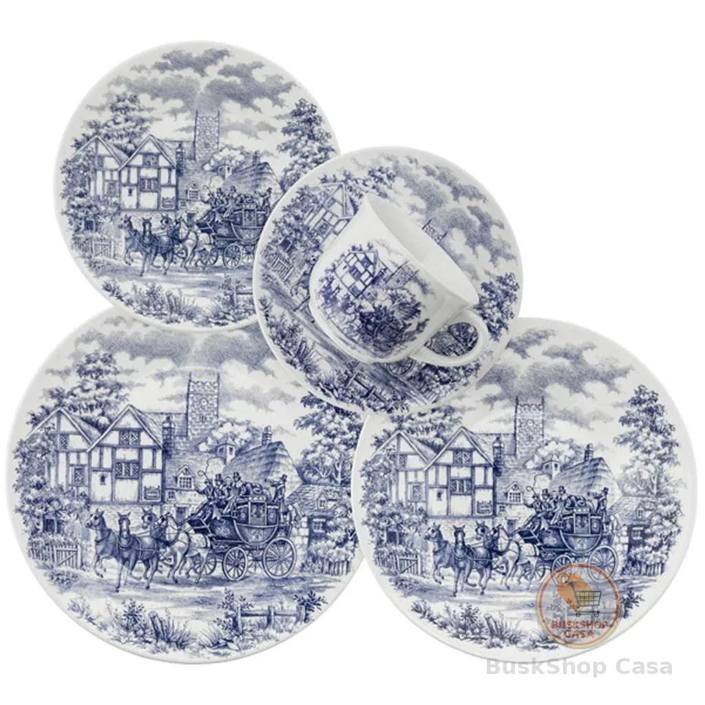 Aparelho de Jantar Oxford Donna Cena Inglesa 20 Peças Porcelana Completo