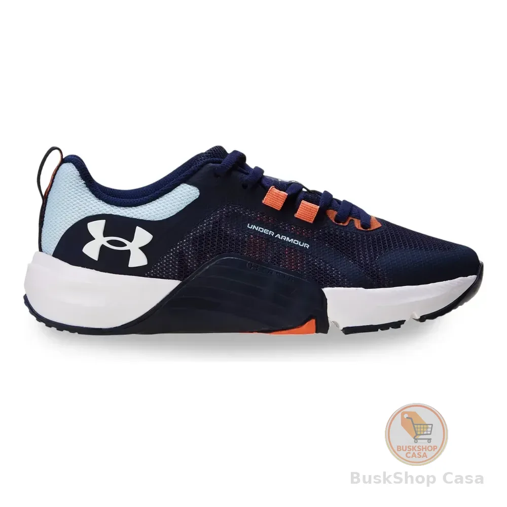 Tênis Feminino Tribase Reps Under Armour Academy Halogblue Coraldt Liso 34