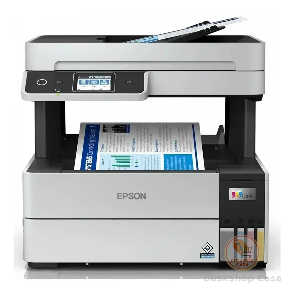 Impressora Multifuncional Colorida Ecotank Epson L6490 Wi-fi Preto 127/220v
