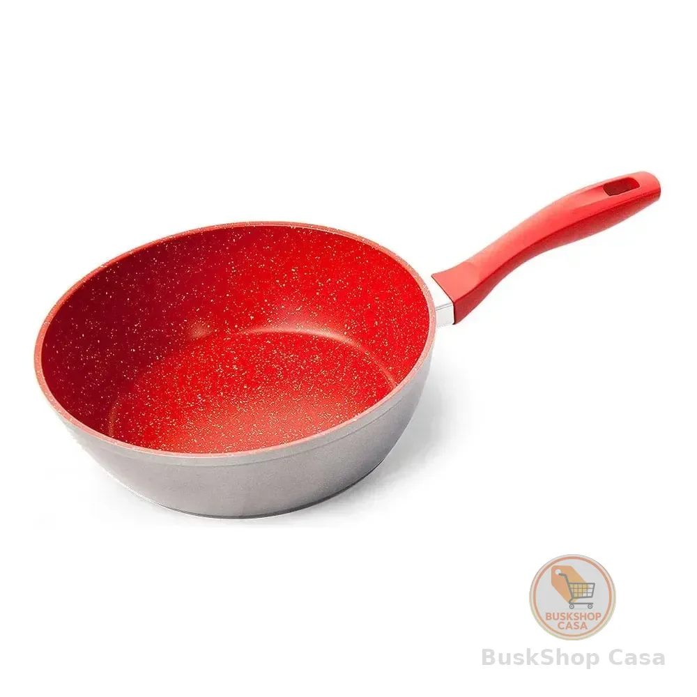 Panela Polishop Antiaderente Day By Day 24cm - Vermelha