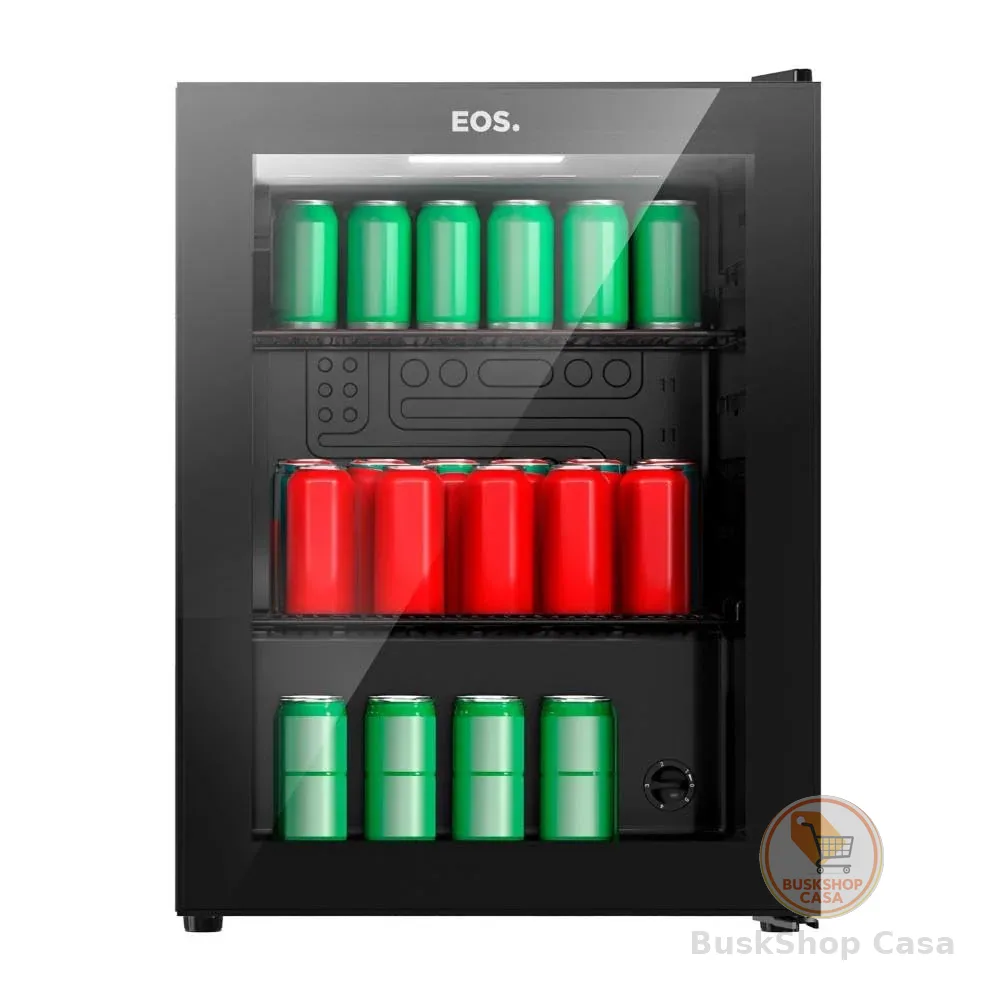 Refrigerador Expositor Vertical Eos 67 Litros Eco Gelo All Black Eev80p 220v