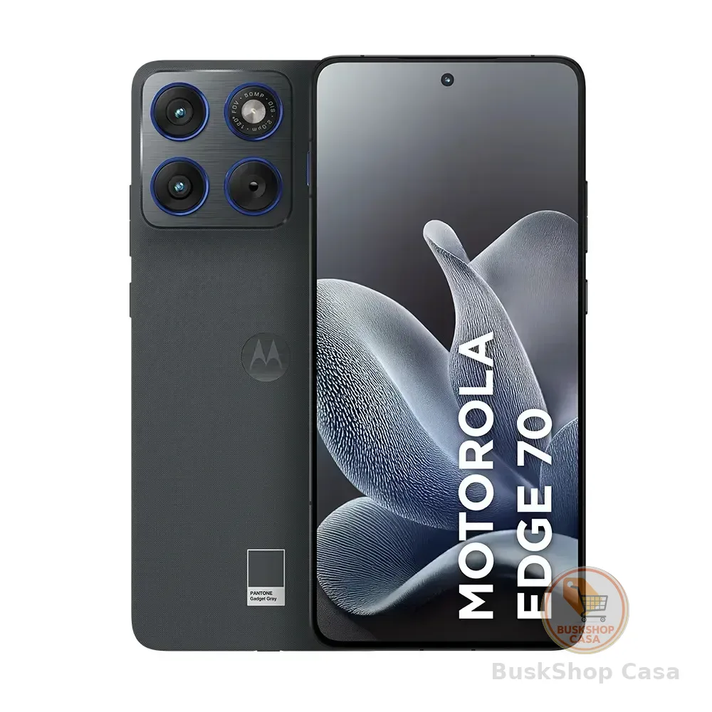 Smartphone Motorola Edge 70 5g - 512gb 24gb (12gb Ram + 12gb Ram Boost), Ultrafino, 3 Cameras 50mp, Tela 1.5k Extreme Amoled 120hz - Gadget Gray