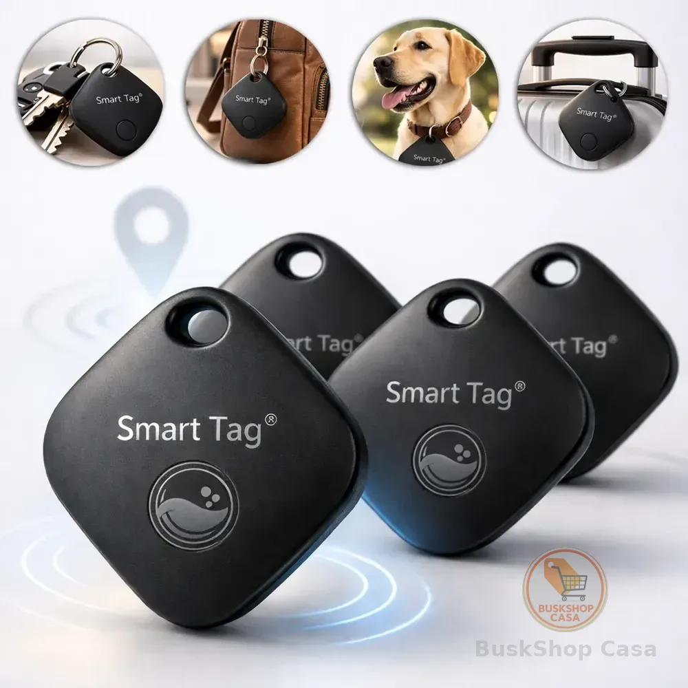 Chaveiro Localizador Smart Tag Kit 4 Rastreador Ios Apple Preto