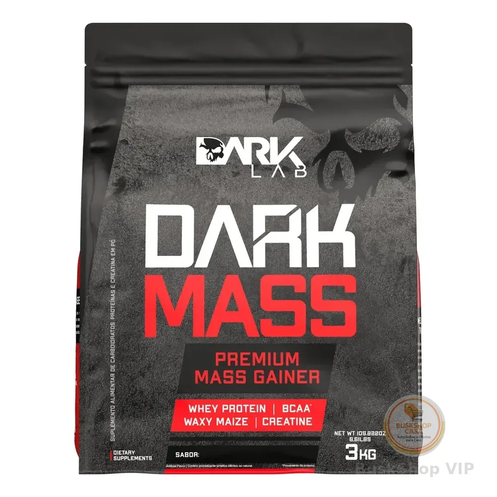 Hipercalórico Dark Mass 3kg Dark Lab Sabor Baunilha