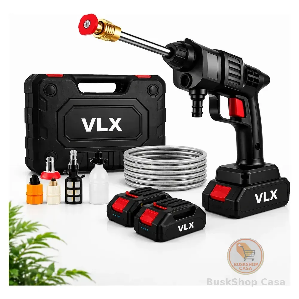 Lavadora Alta Pressão Portátil Recarregável Sem Fio Bivolt Preto 127/220v