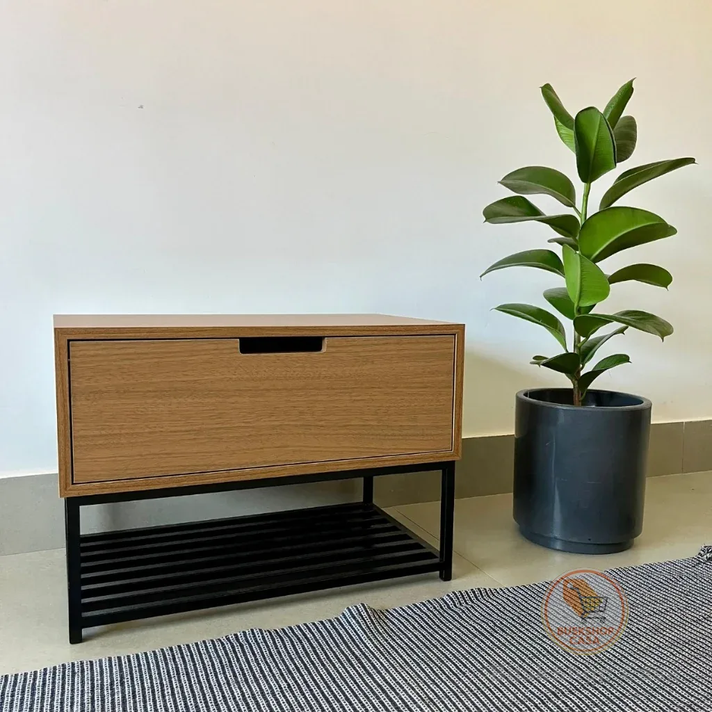 Banco sapateira calçadeira sapatos recamier balcão com porta aparador mesinha lateral criado mudo
