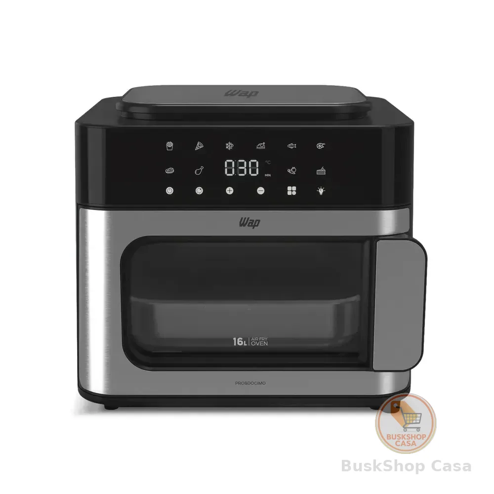 Fritadeira Air Fryer Barbecue Wap Multi-comb Digital Wafc16 16 Litros Com 10 Funções 220v Preto E Cinza