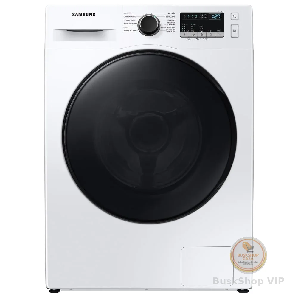 Samsung Lavadora de Roupas Digital Inverter Porta Black WW11T Branca 11kg 127V