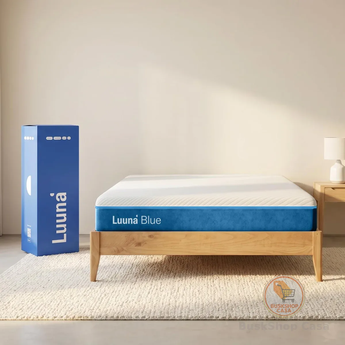 Colchão Casal Luuna Blue 21cm, 3 espumas Média-Firme, Ortopédico, 10 Anos