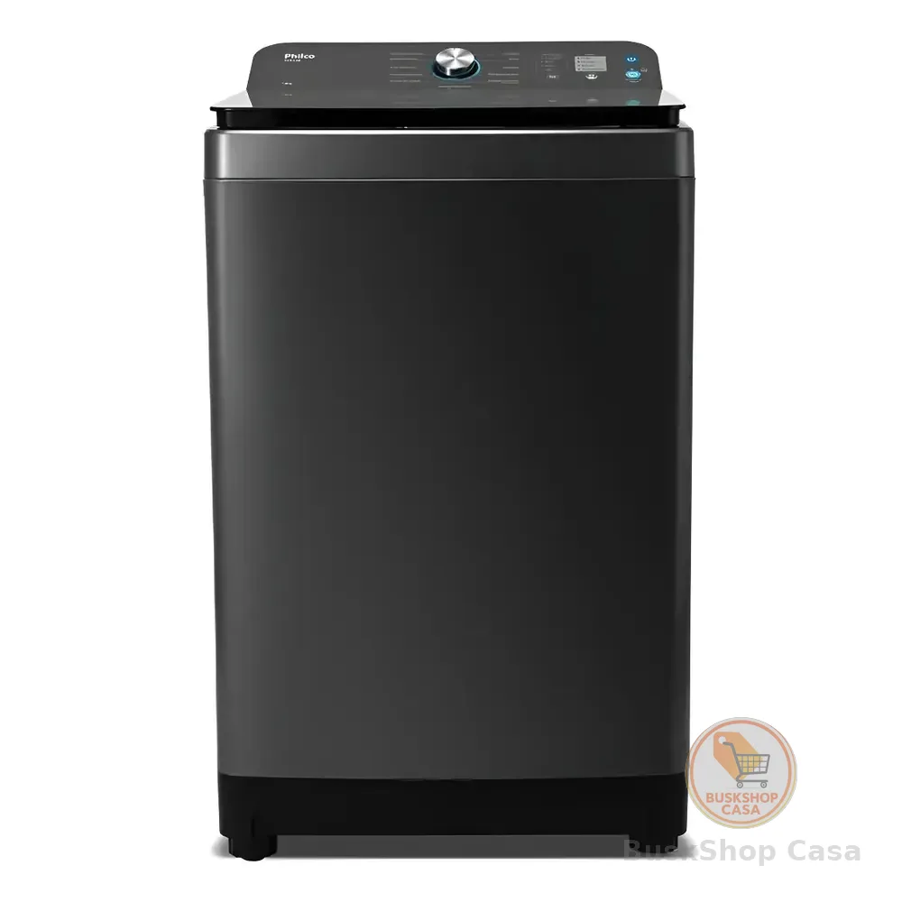 Máquina De Lavar 14kg Philco Preto 12 Programas 127v 127v Titânio