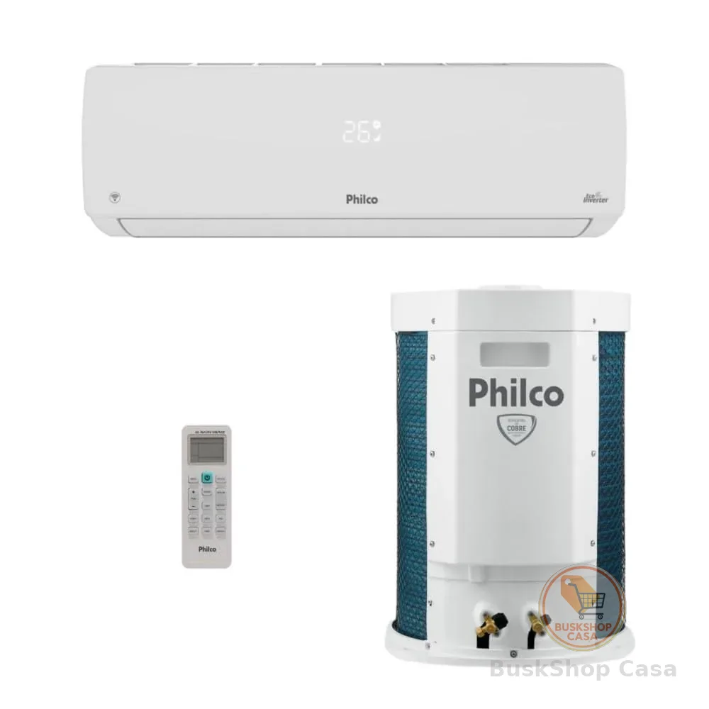 Philco Ar Condicionado Split Philco Hi Wall Eco Inverter 18.000 BTU/h Frio Monofásico Branco PAC18000IFM15-220V
