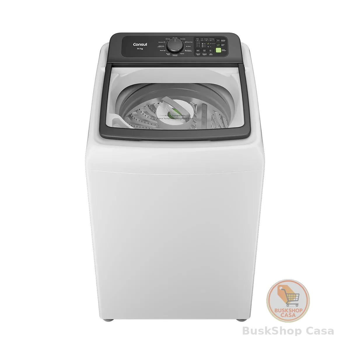 Máquina de Lavar 14kg Branca Consul com Modo Eco - CWN14AB 110v