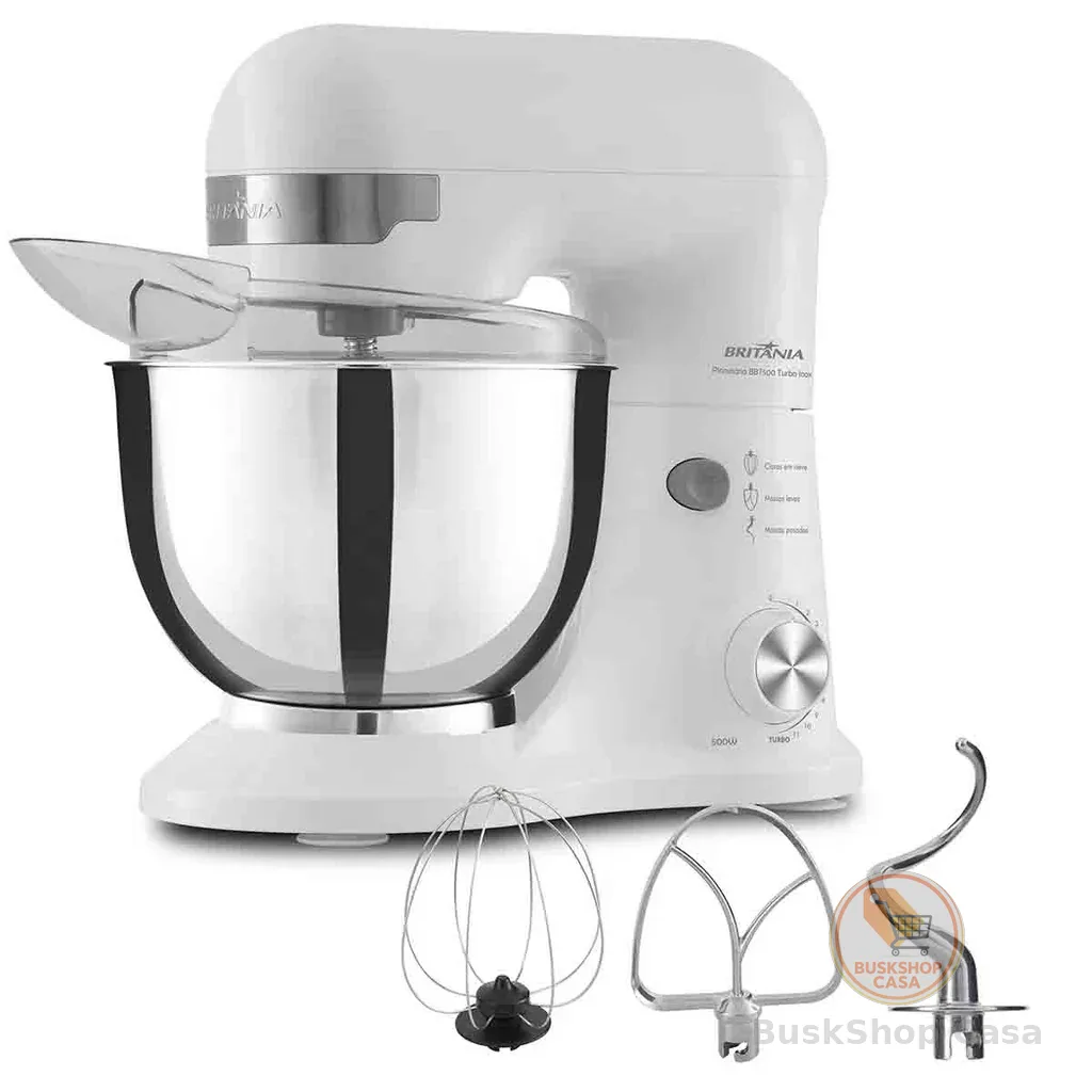 Batedeira Planetária Britânia BBT500B bacia Inox turbo 110V