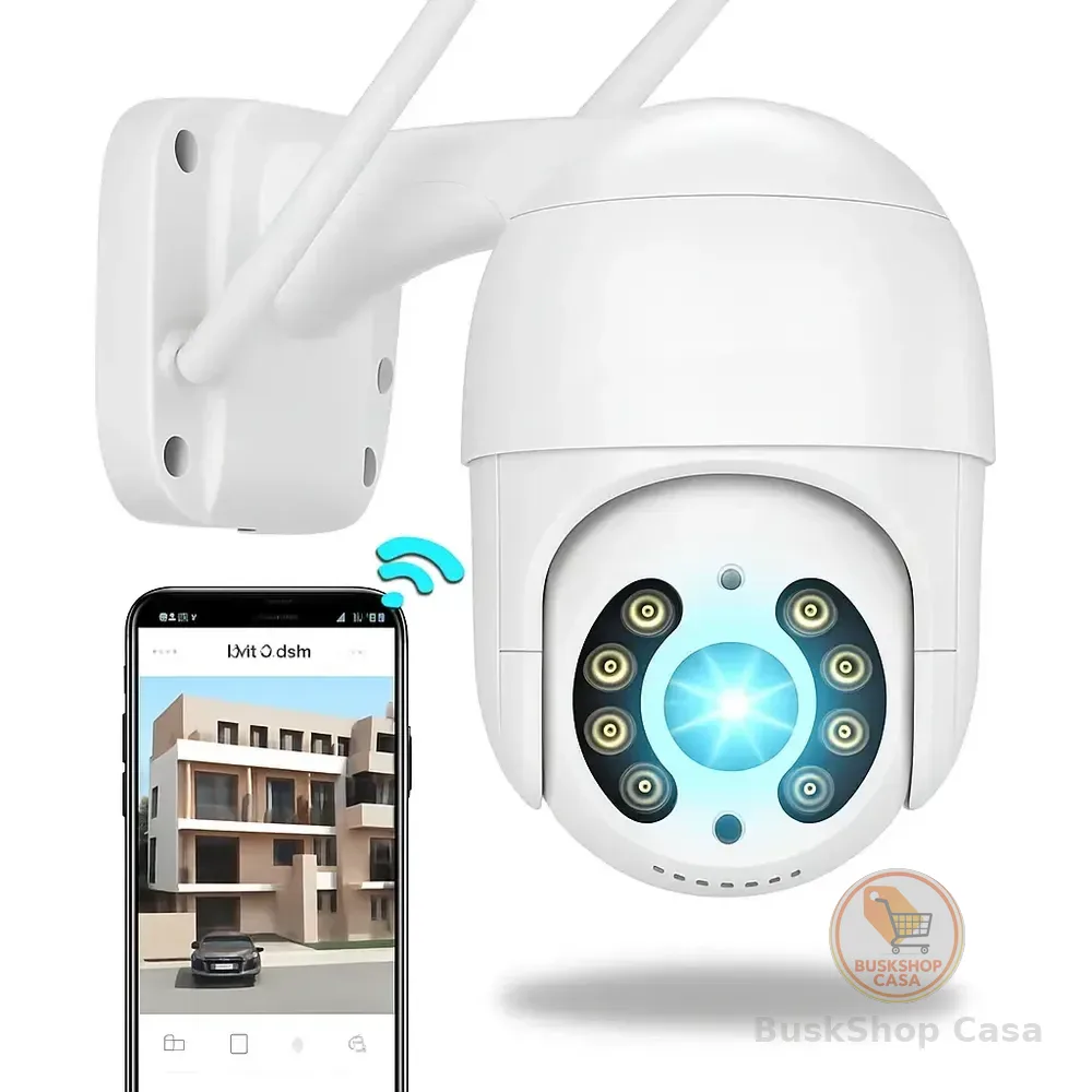 Câmera Ip A8 App Icsee Infravermelho Prova D'água Externa Wifi Hd Cor Branco