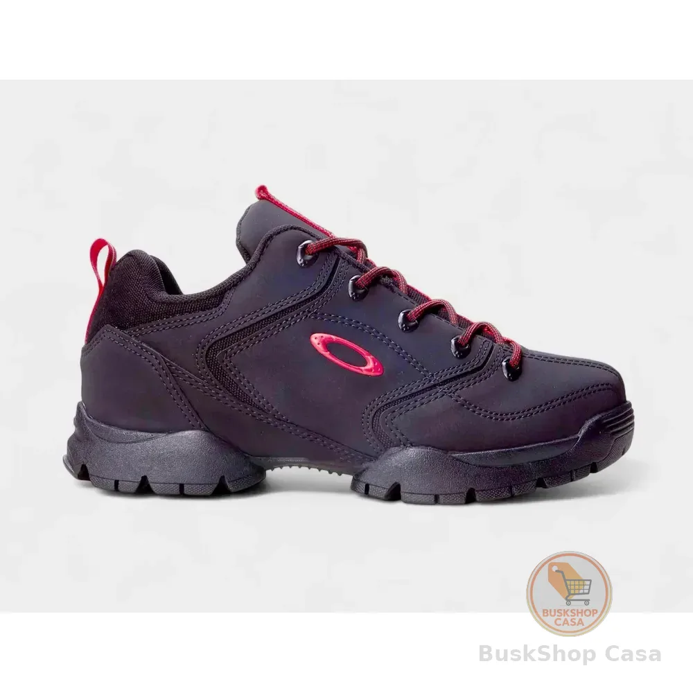 Tênis Masculino Flak 365 Ii Lite Oakley Preto/vermelho Liso 41 Br