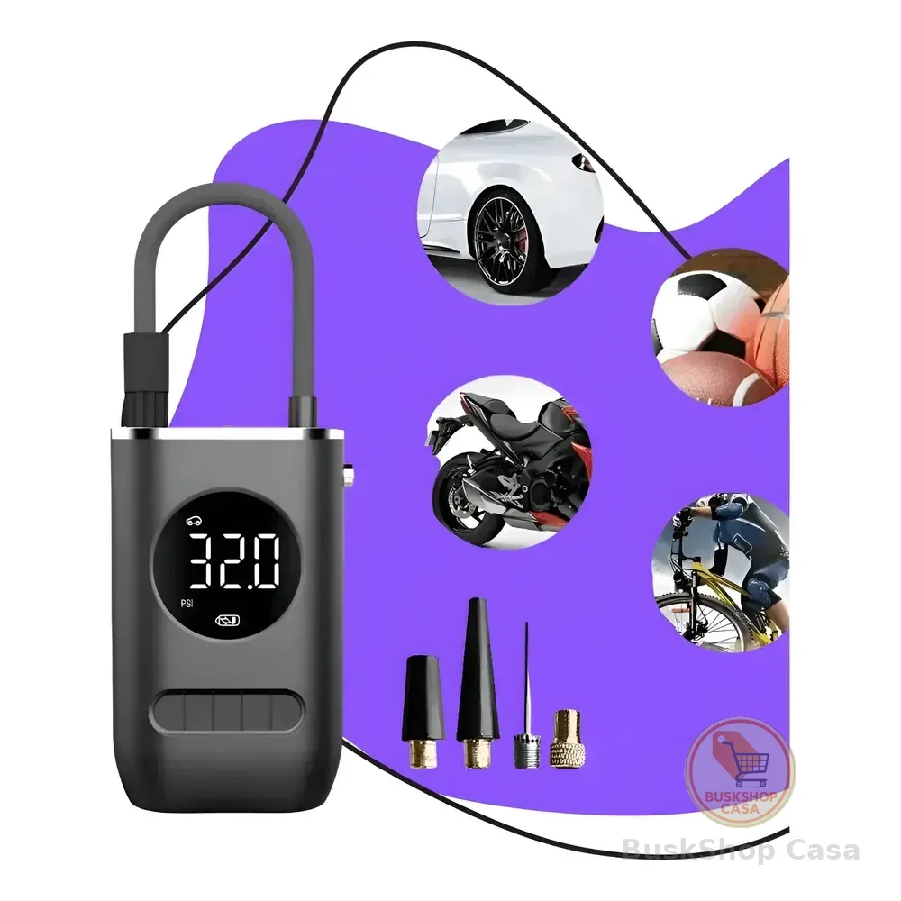 Calibrador De Ar Digital Para Pneu Portátil Compressor Usb
