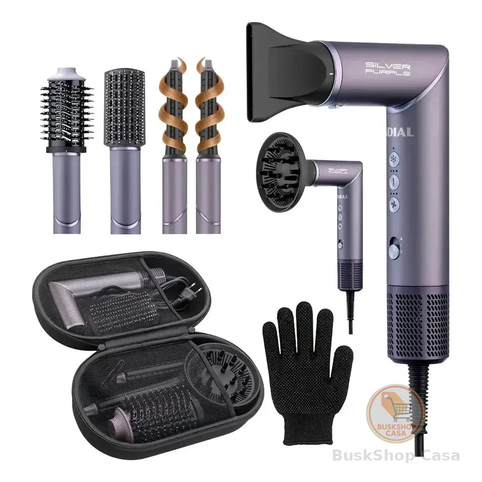 Secador Multifuncional 5 Em 1 Mondial Sm-01-bldc-sp Roxo 127v
