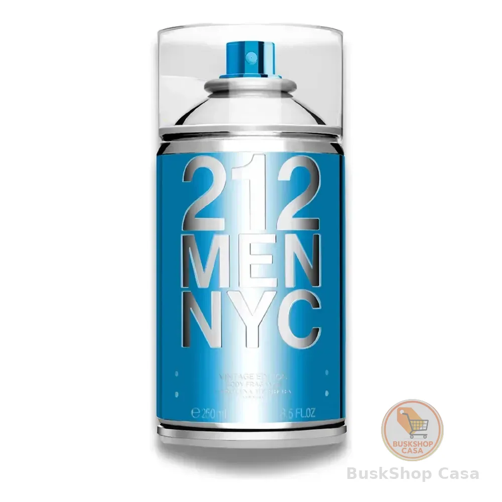 Body Spray Carolina Herrera 212 Men Nyc Body Fragrance 250 Ml